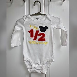Carter’s (1/2 bday) MickeyMouse onesie